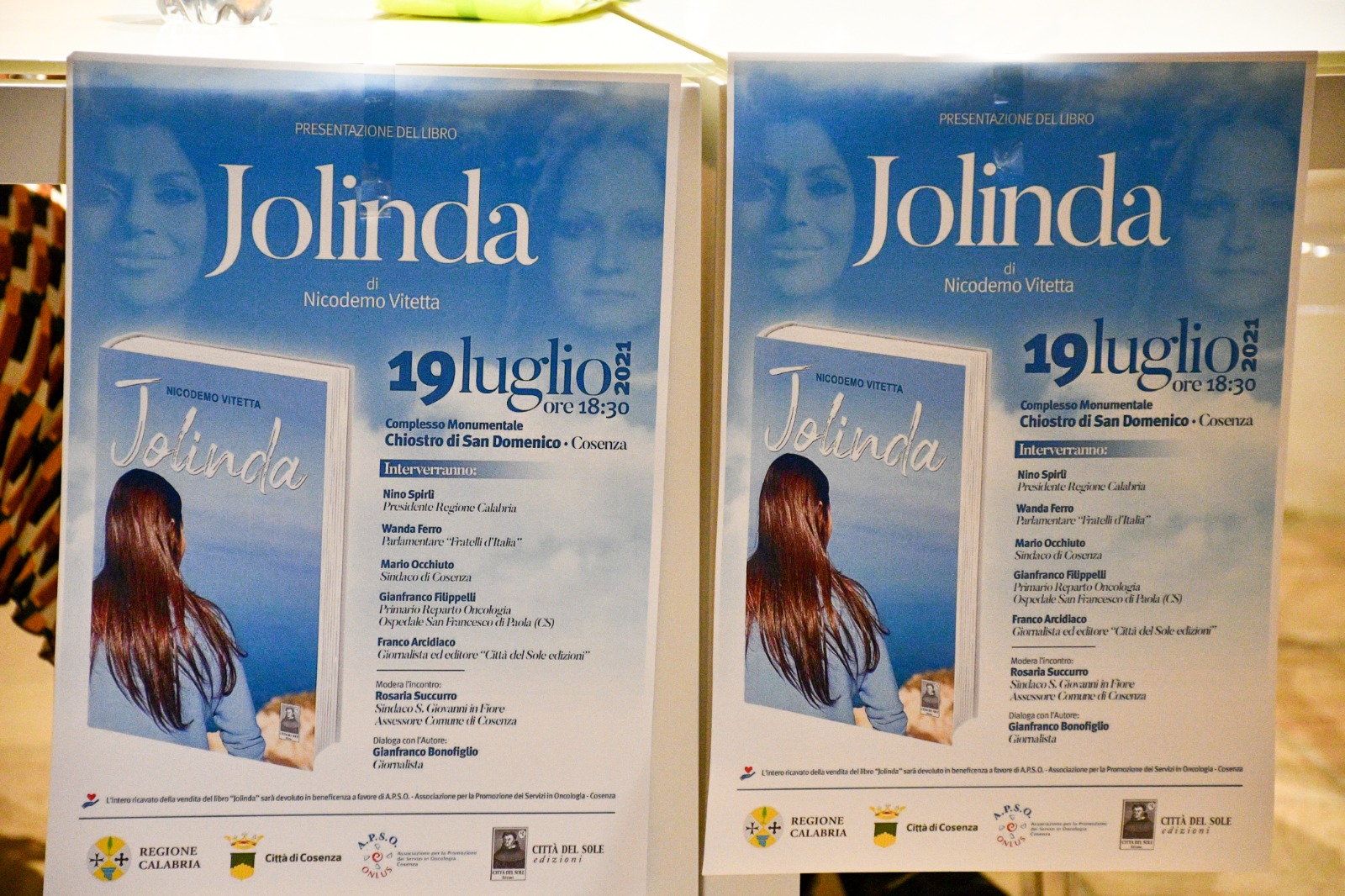 Manifesto presentazione libro "Jolinda"